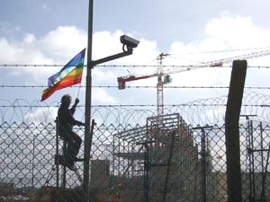 Aldermaston Orion fence protest