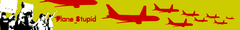 Plane Stupid plane fist logo