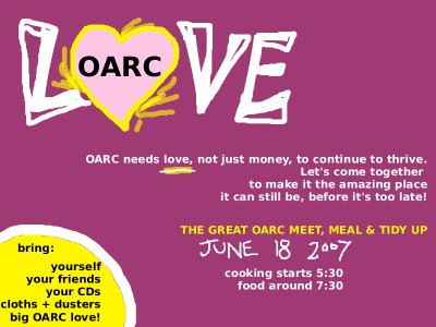 OARC relaunch flier