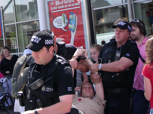 Porthmadog Tesco blockade 2