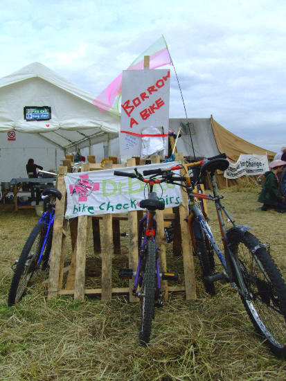 Locals bring food to climate camp