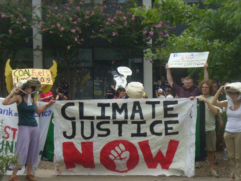 Bank of America climate placard