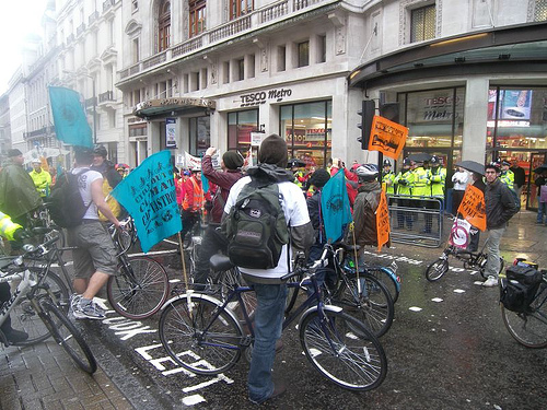 Tesco biofuel protest 2