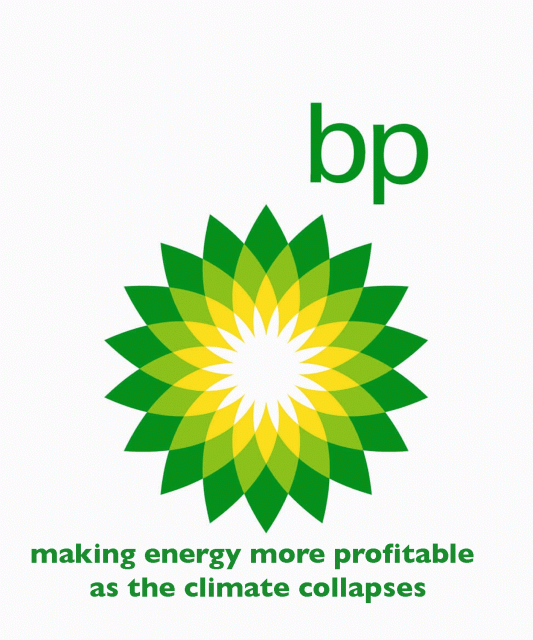 BP profiteering from climate