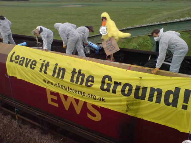 Coal train banner