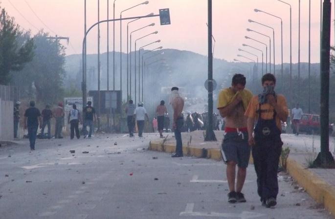 Corfu dump protest