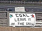 Coal Leave it in the Ground banner