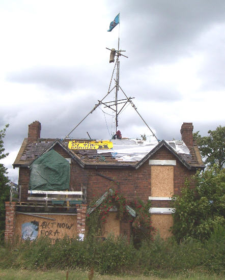 Bodge House with tripod on top