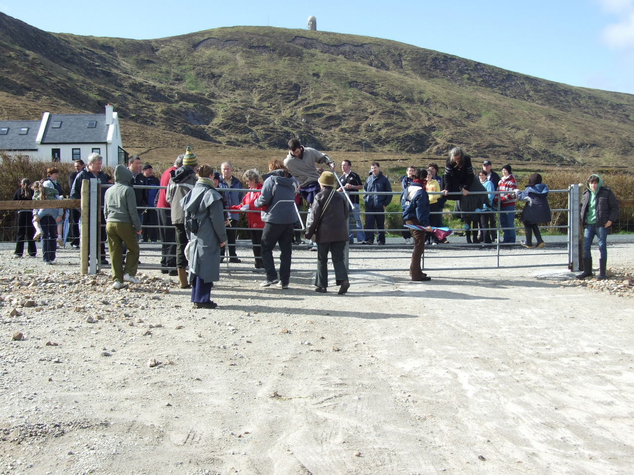 Crossing Glengad gate