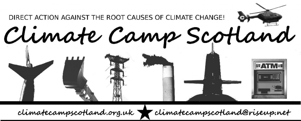 Camp for Climate Action Scotland header