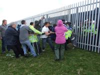 Glengad fence pulling down 1