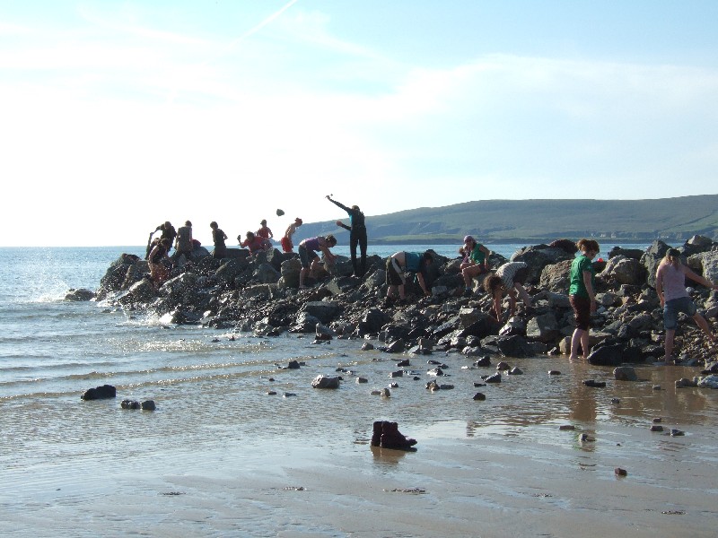 Removing Shell's causeway at Glengad