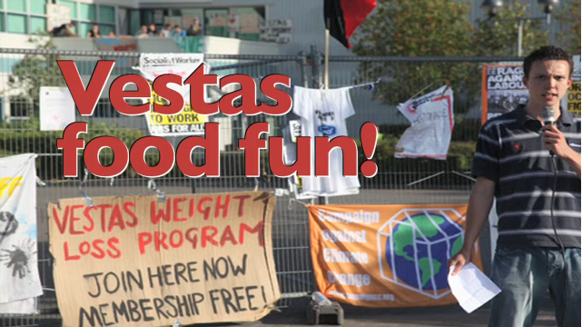 Vestas Action - Fish and Chips for the Workers