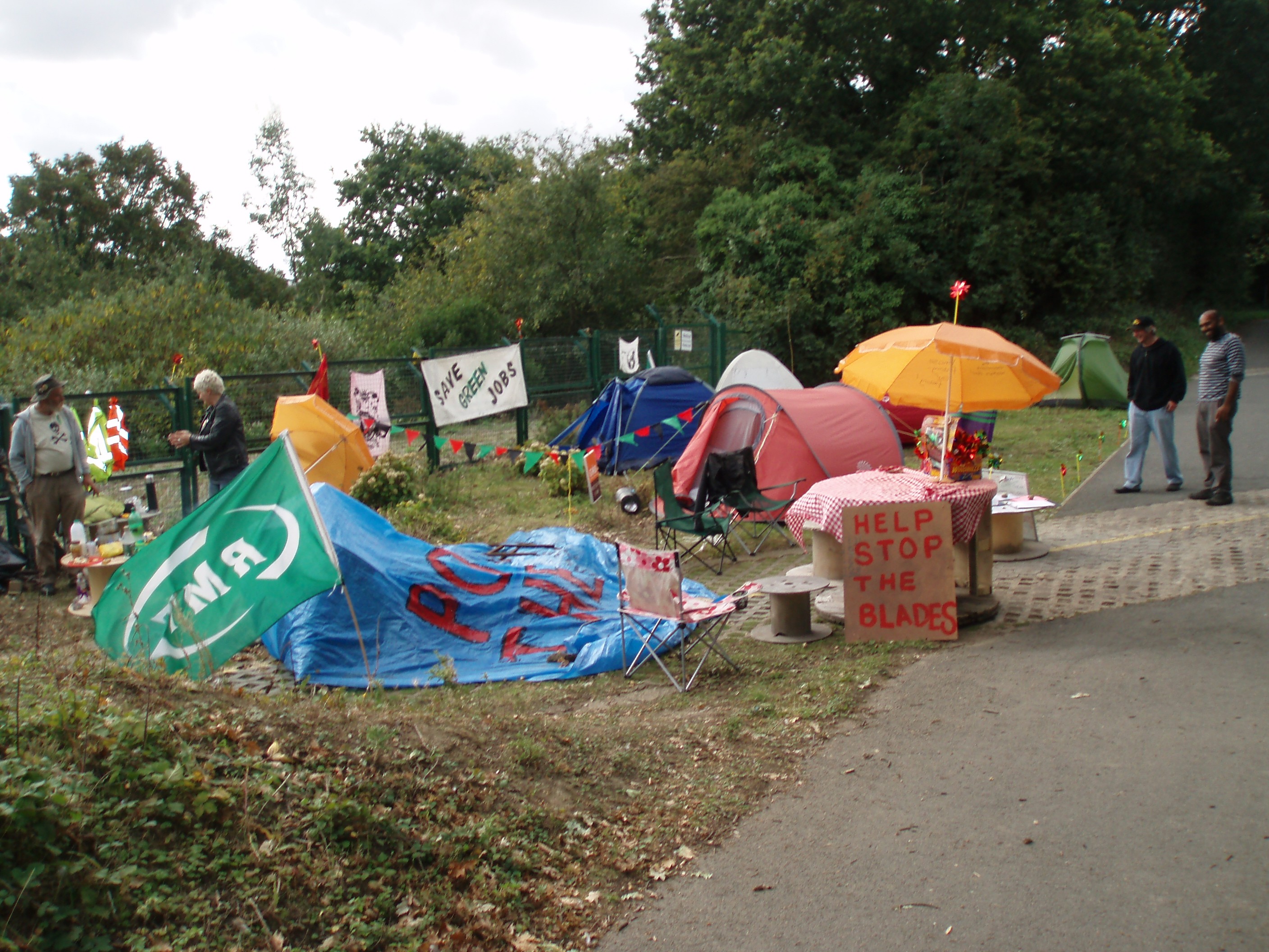 Vestas Stop the Blades camp