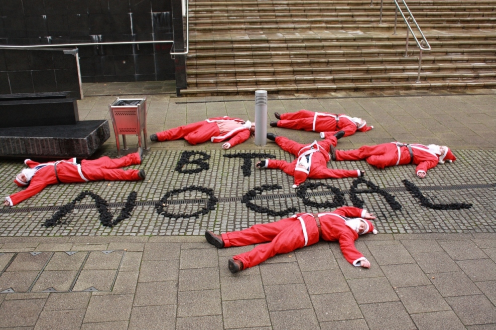 BT Santa die-in