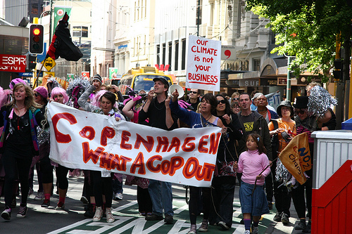 NZ climate camp march