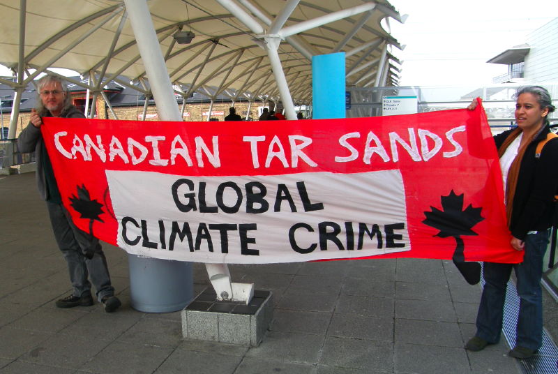 Tar Sands Global Crime banner