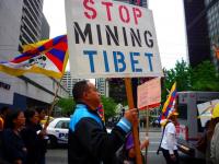 Stop Mining Tibet protest