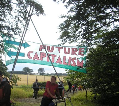 RBS climate camp tripod entrance