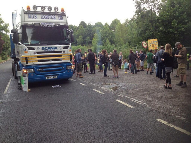 Entance Of Fracking Site Blocked