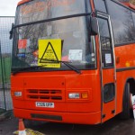 Orange bus blockade 1